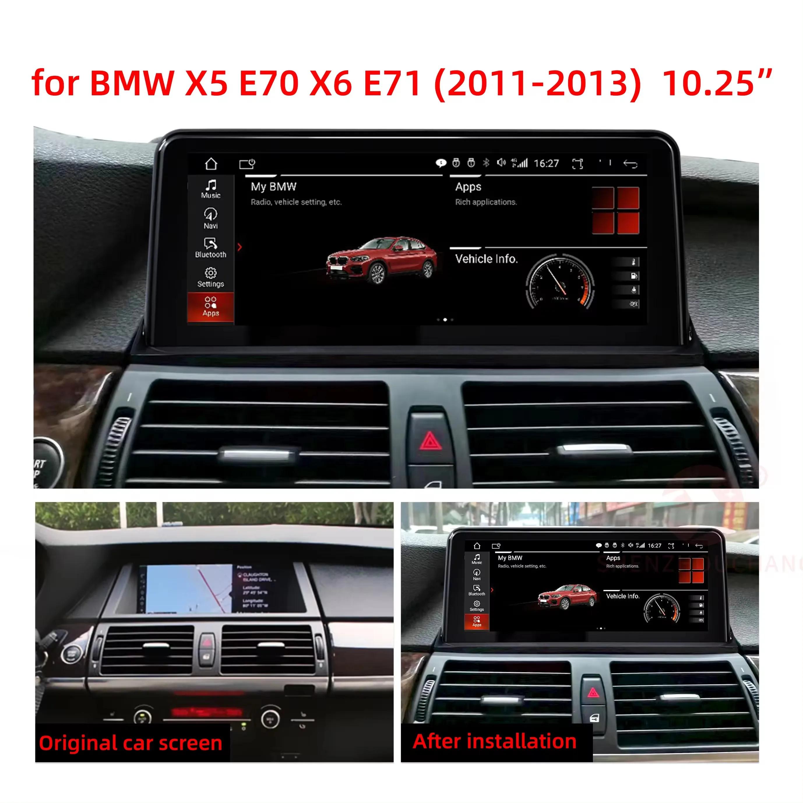 ڵ DVD ÷̾ BMW X5 E70 X6 E71 (2011-2013) CIC ý,  GPS ׺̼, ڵ Ƽ̵ ý, 10.25 ġ, ȵ̵ 13
